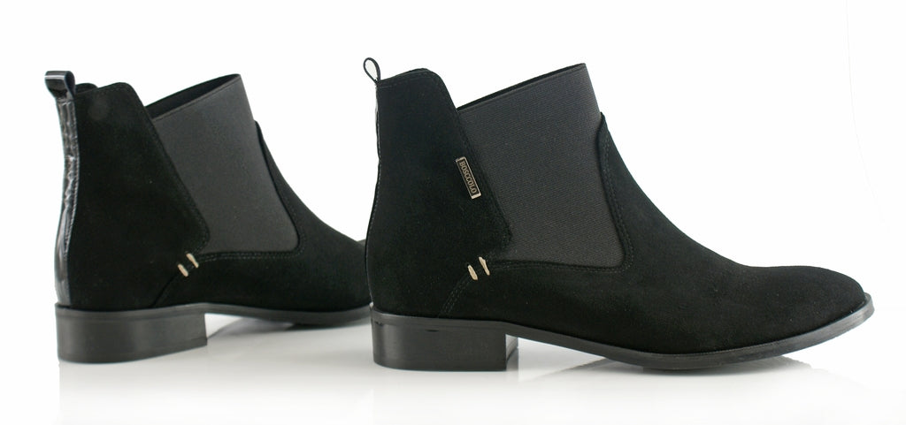 Bosccolo Womens Ankle Boots - Black Suede