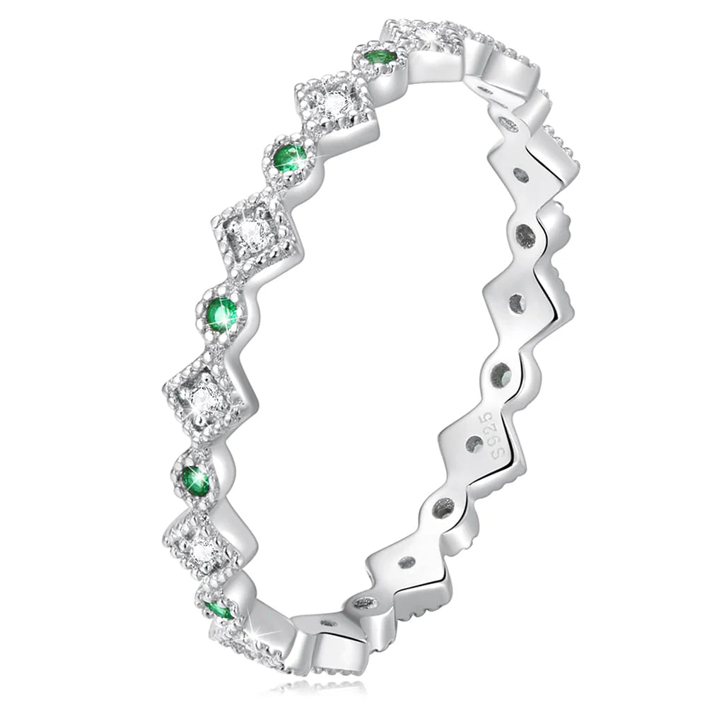 Solid 925 Sterling Silver Diamond Cut Duchess Slim Ring