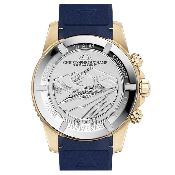 Christophe Duchamp Velocite V2 - Blue Dial & FKM Rubber Strap