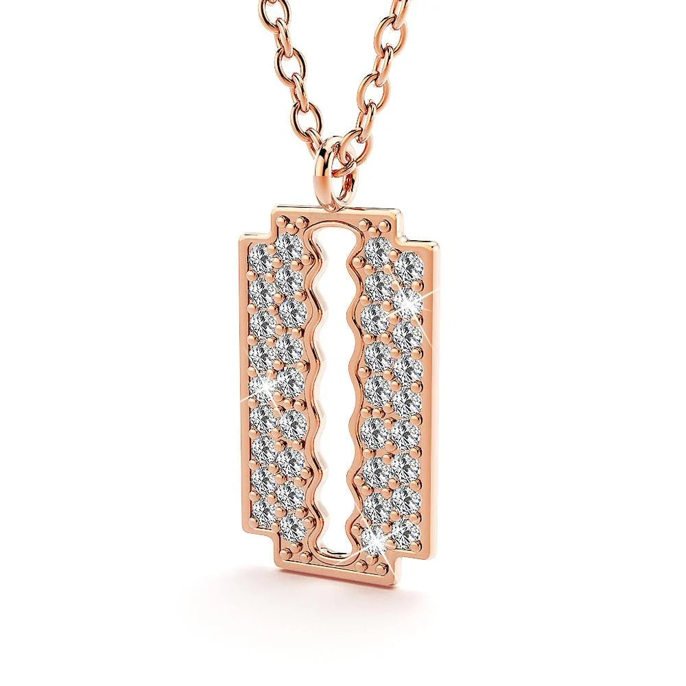 Krystal Couture Glittery Blade Necklace