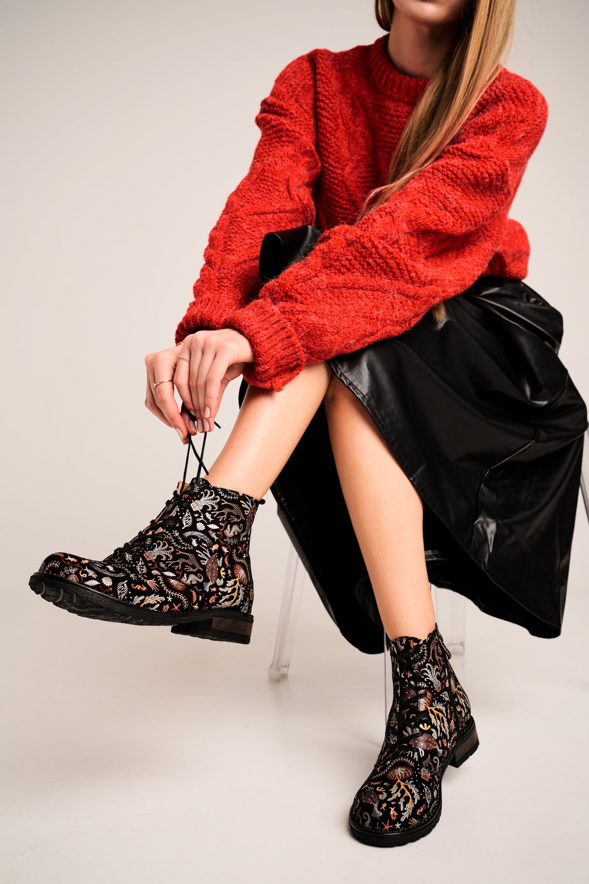 Bosccolo Womens Ankle Boots - Brown Sealife