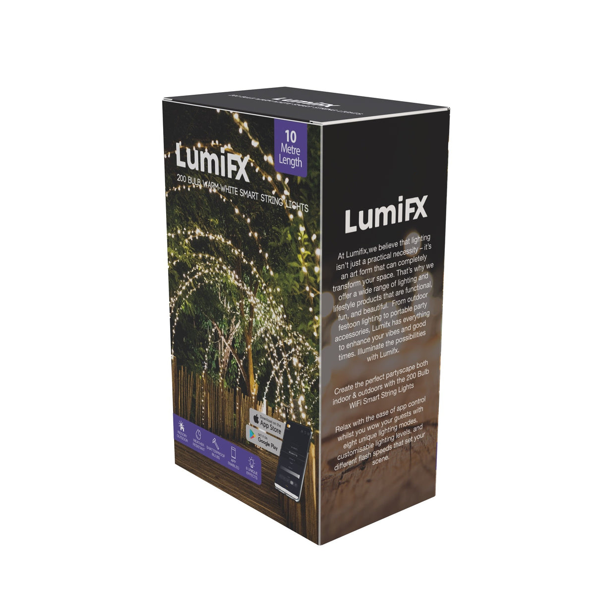 LumiFx 200 LED Wifi Smart String Lights 8