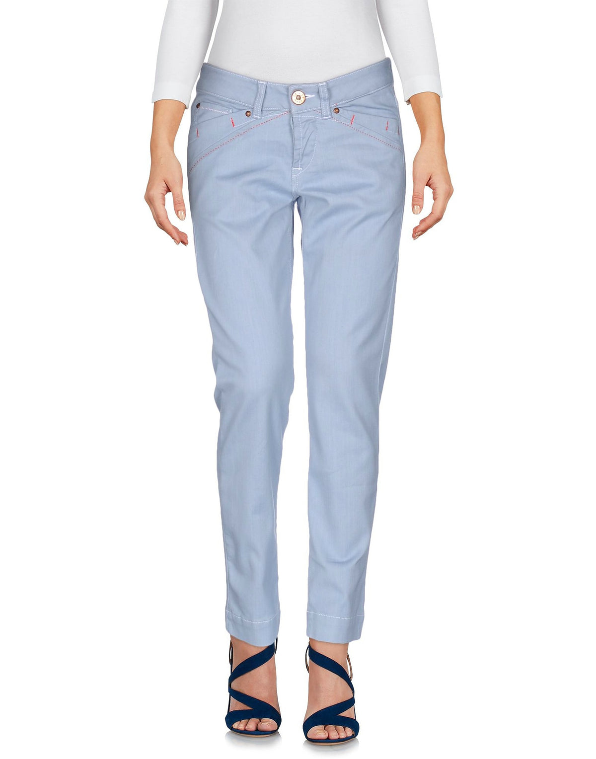 Le Jean De Marithé + François Girbaud Womens Jeans - Sky blue