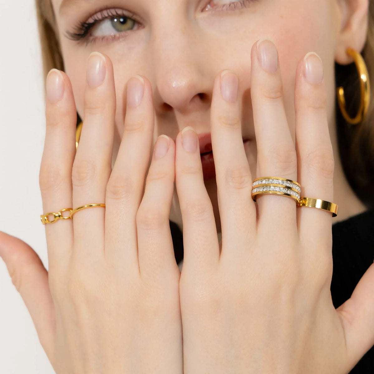 Bullion Gold Elysian Band Gold Layered Ring