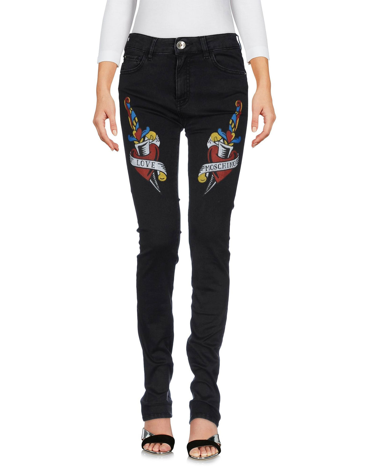 Love Moschino Womens Jeans - Black