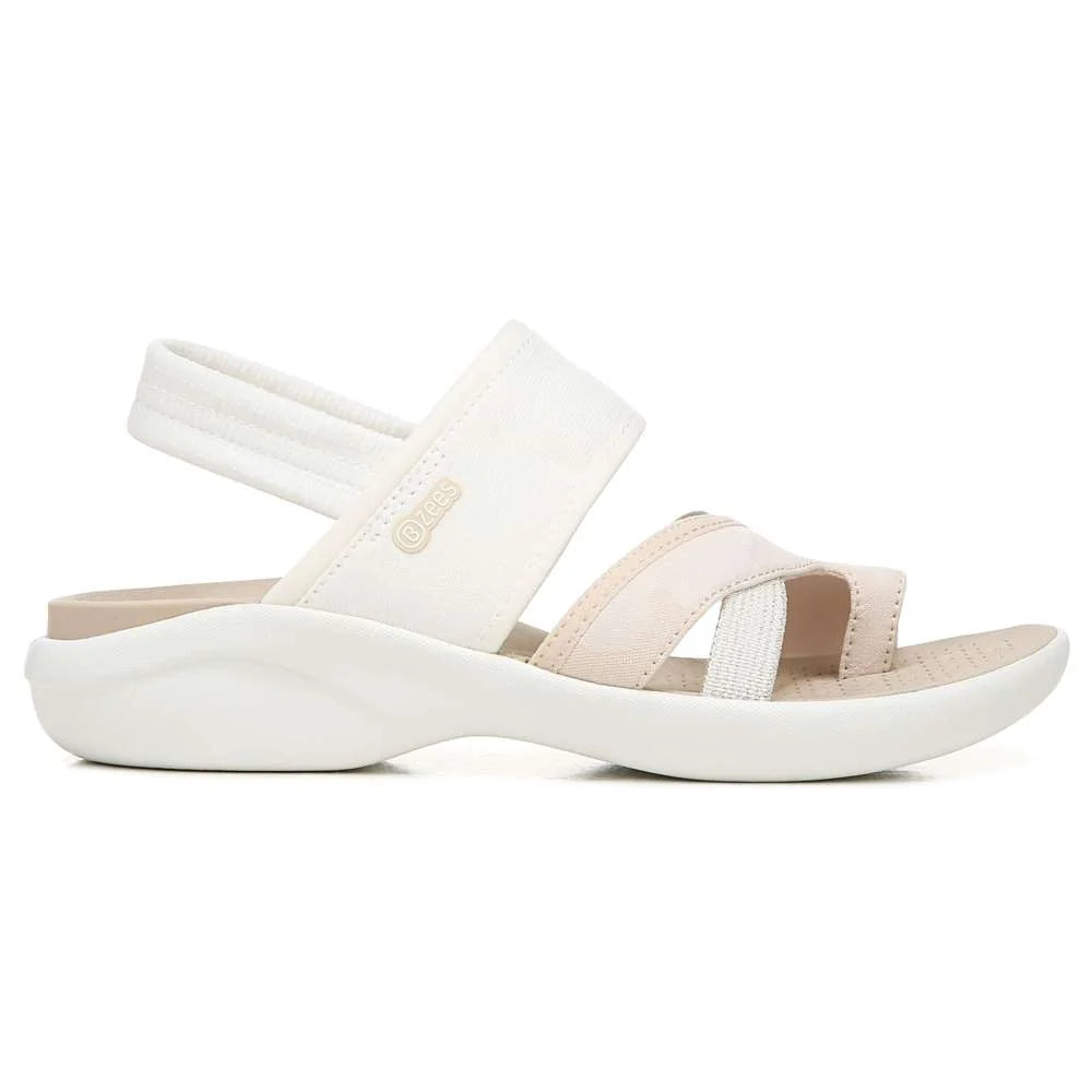Bzees Call Me Sandal - White Fabric