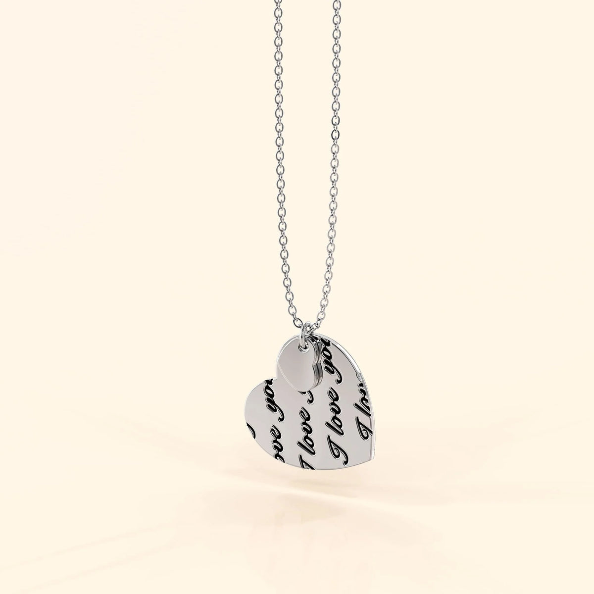 Bullion Gold I Love You Necklace
