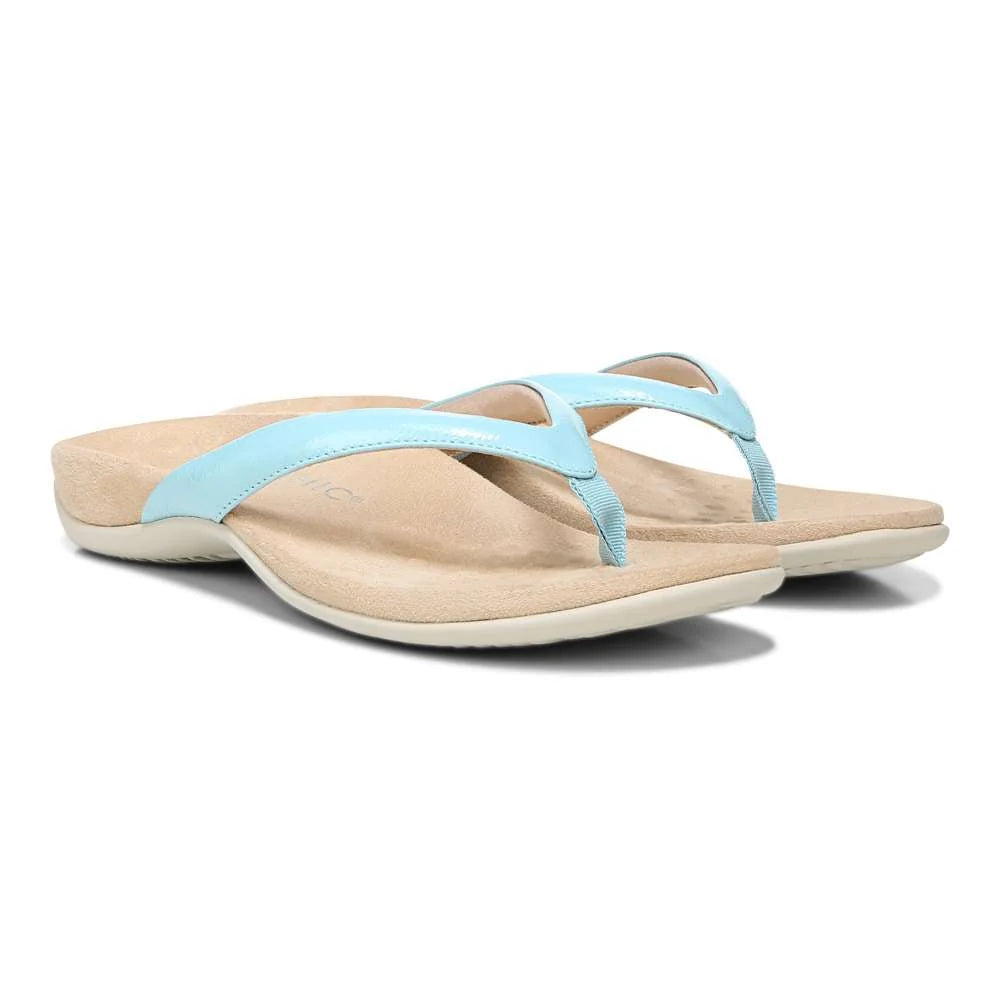 Vionic Dillon Toe Post Sandal - Porcelain Blue