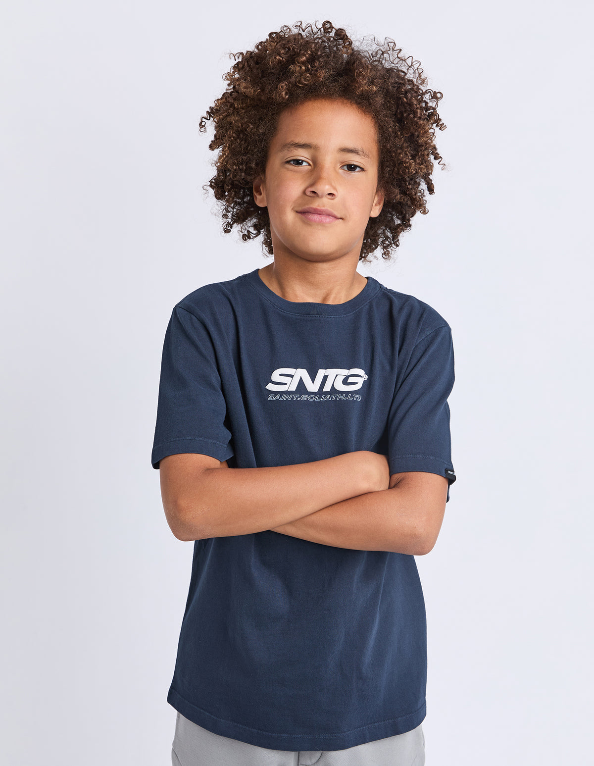 St Goliath Boys Challenger Tee - Navy