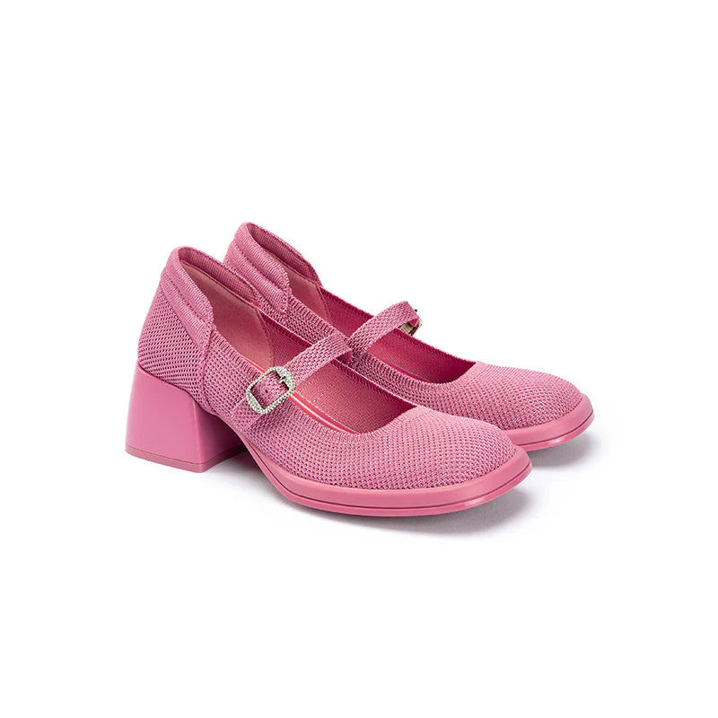 Lafayette Square Toe Mary Jane Pumps - Fuchsia