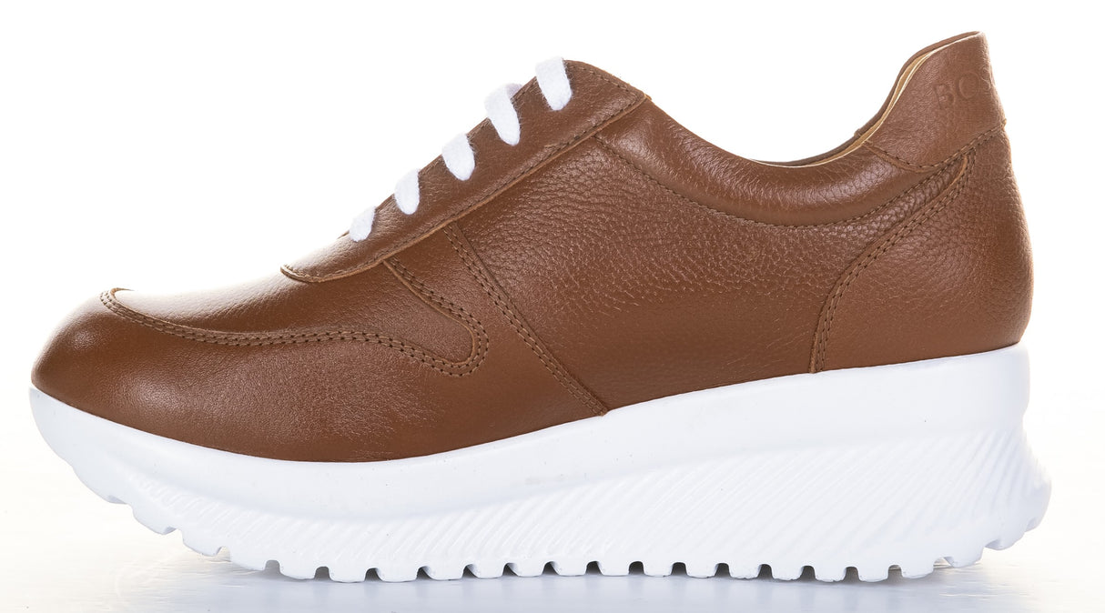 Bosccolo Womens Sneakers - Brown/White
