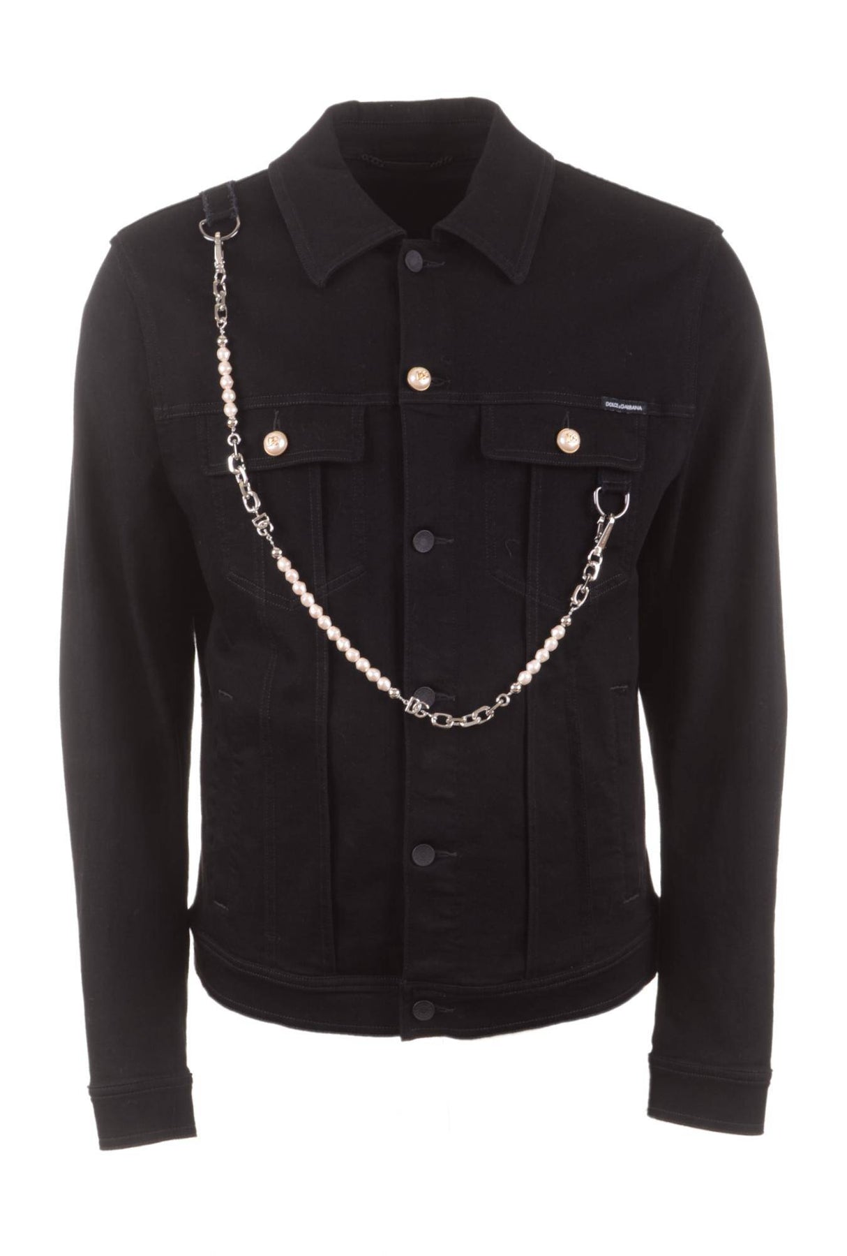 Dolce & Gabbana Men Chain Denim Jacket