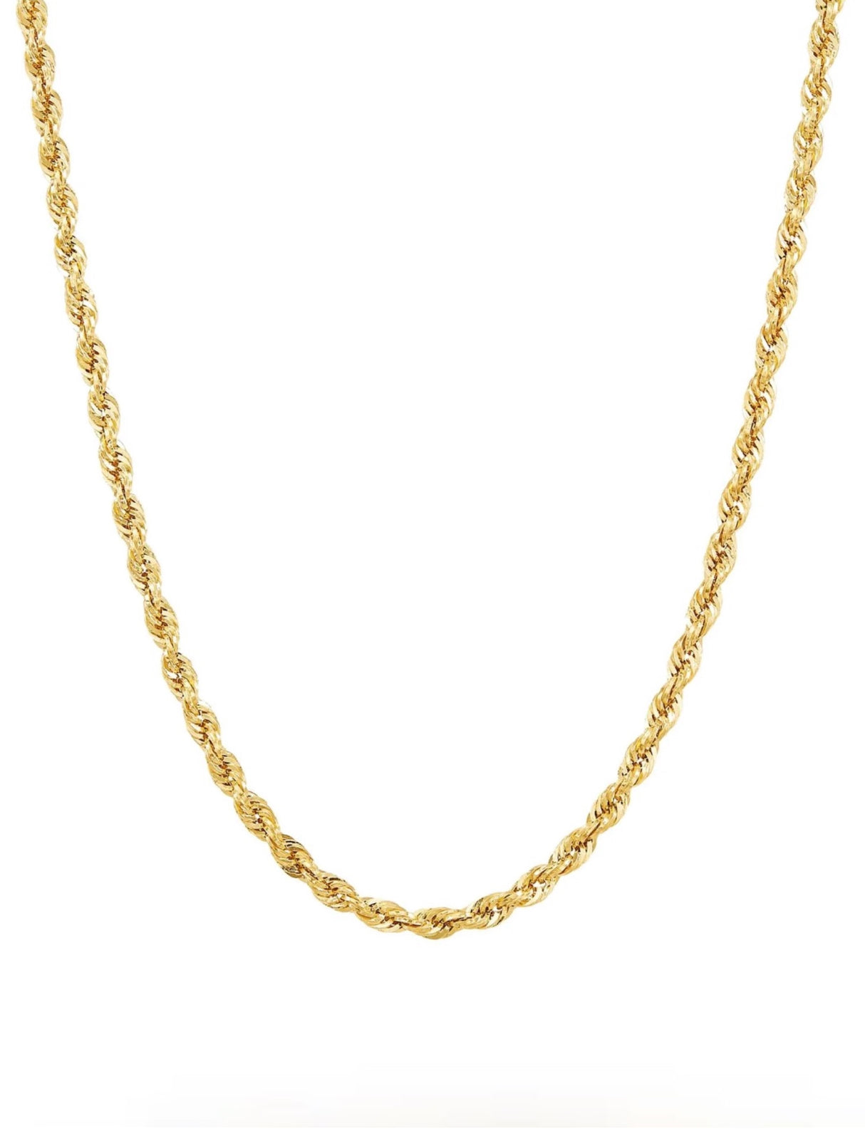 Liv Oliver 18K Gold Twist Italian Link Necklace