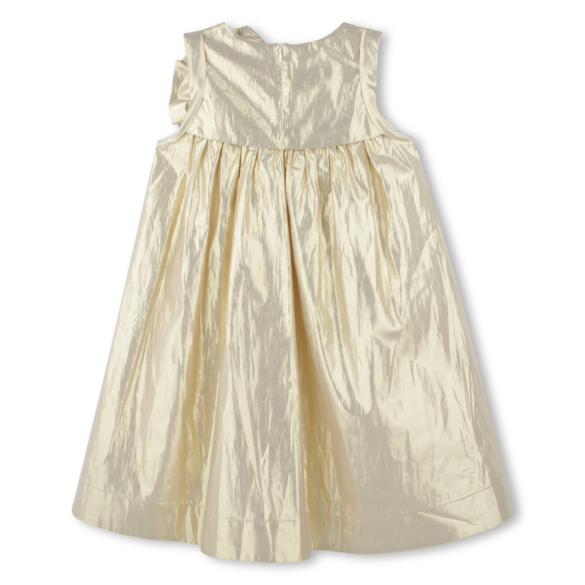 Karl Lagerfeld Girls Formal Dress With Flower - Gold