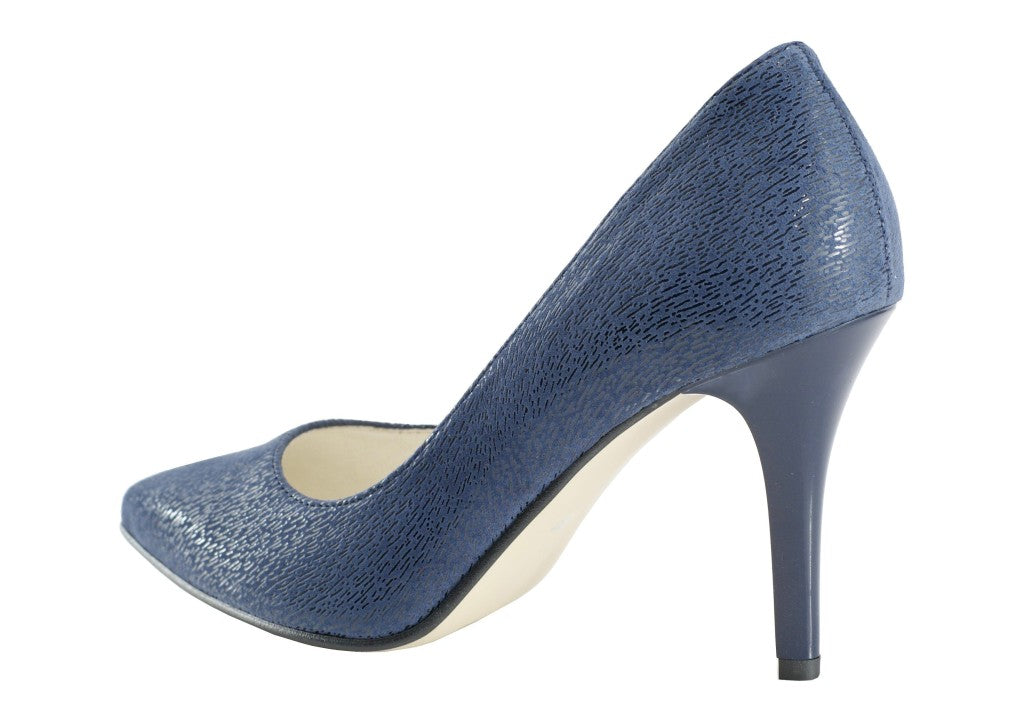 Bosccolo Womens Spike Heels Elite 2169 - Navy Blue