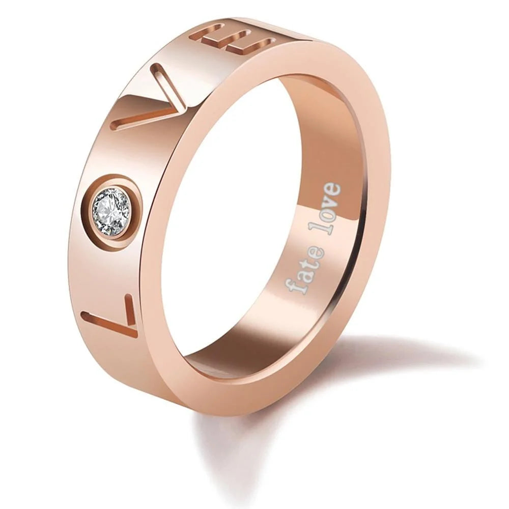Bullion Gold Fate Love Promise Ring
