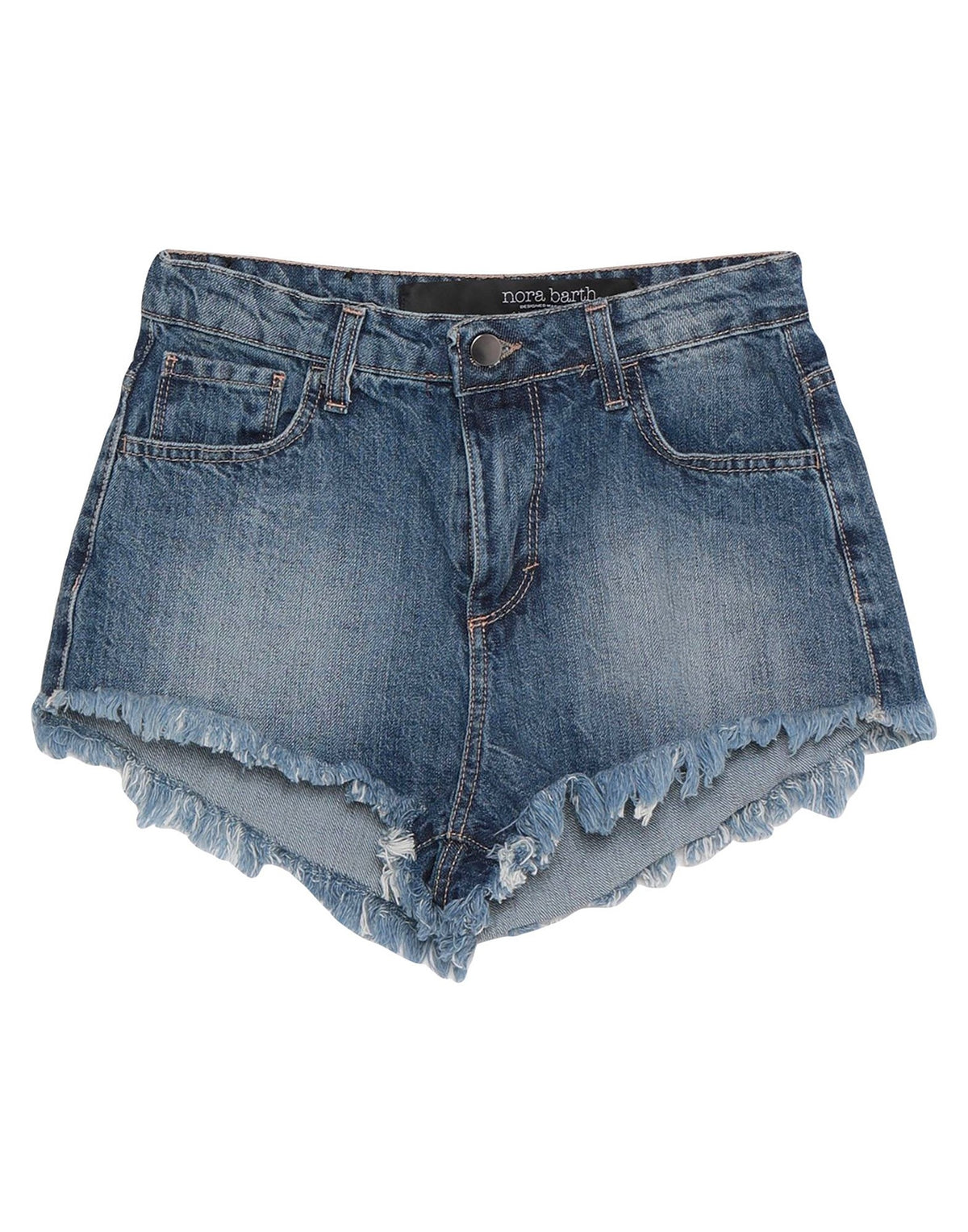 Nora Barth Womens Denim Shorts - Blue