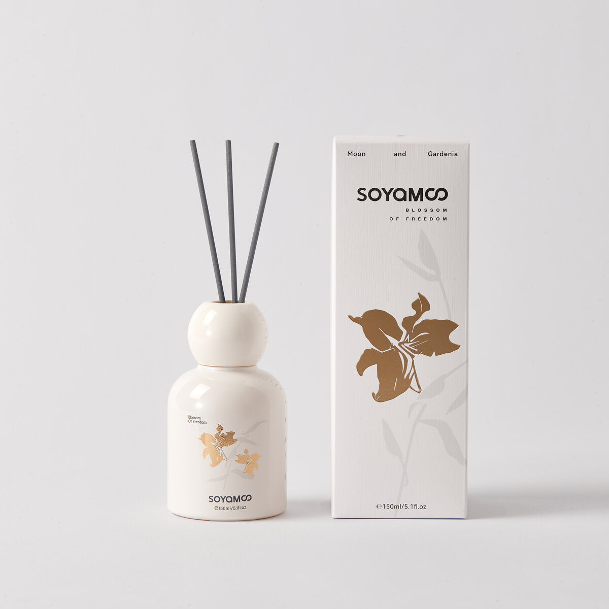 Moonlit Gardenia Sculpted Round Shoulder Reed Diffuser � 150ml