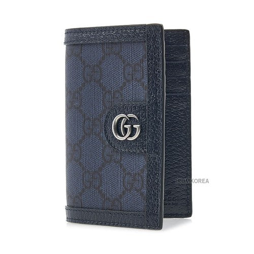 Gucci GG Logo Card Case - Blue
