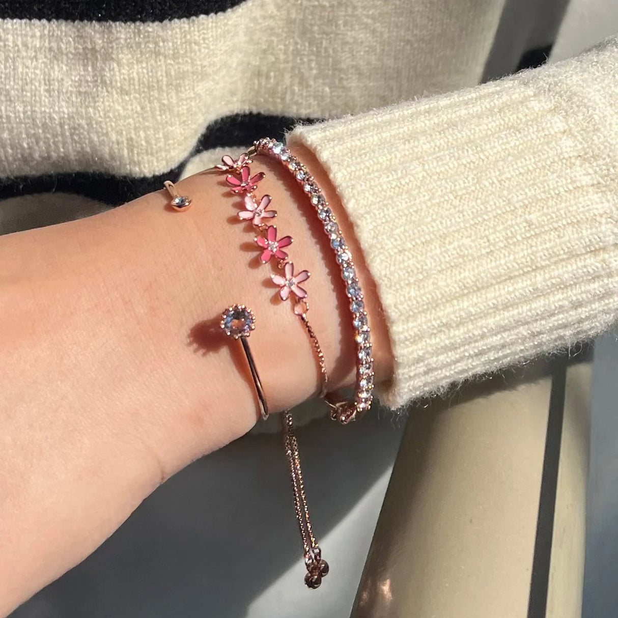 Krystal Couture Grandeur Bangle Embellished with SWAROVSKI Crystals