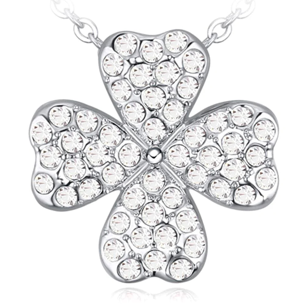 Krystal Couture Gorgeous Lotus Pendant with Crystal Necklace Embellished with SWAROVSKI Crystals