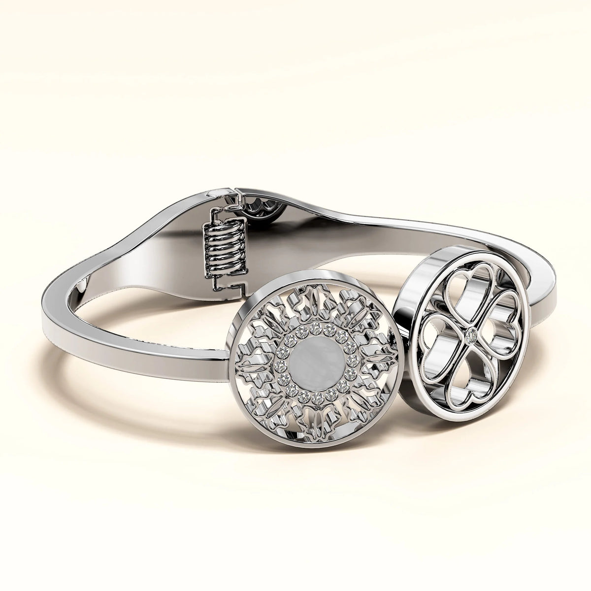 Boxed 2pc White Gold Layered Jewellery Gift Set