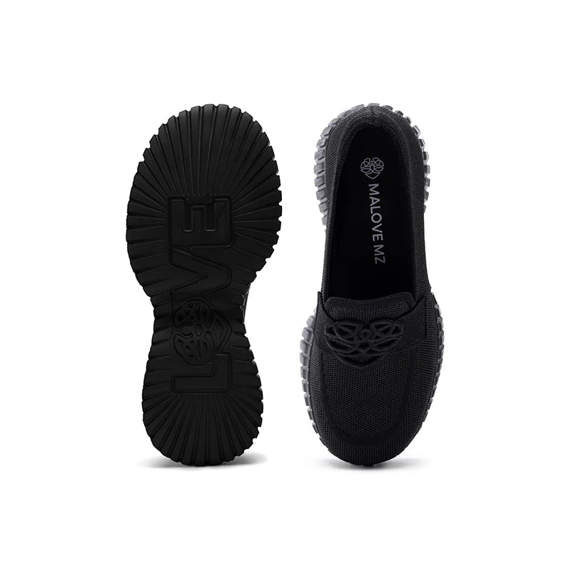Gentleman Chunky Platform Loafers - Black