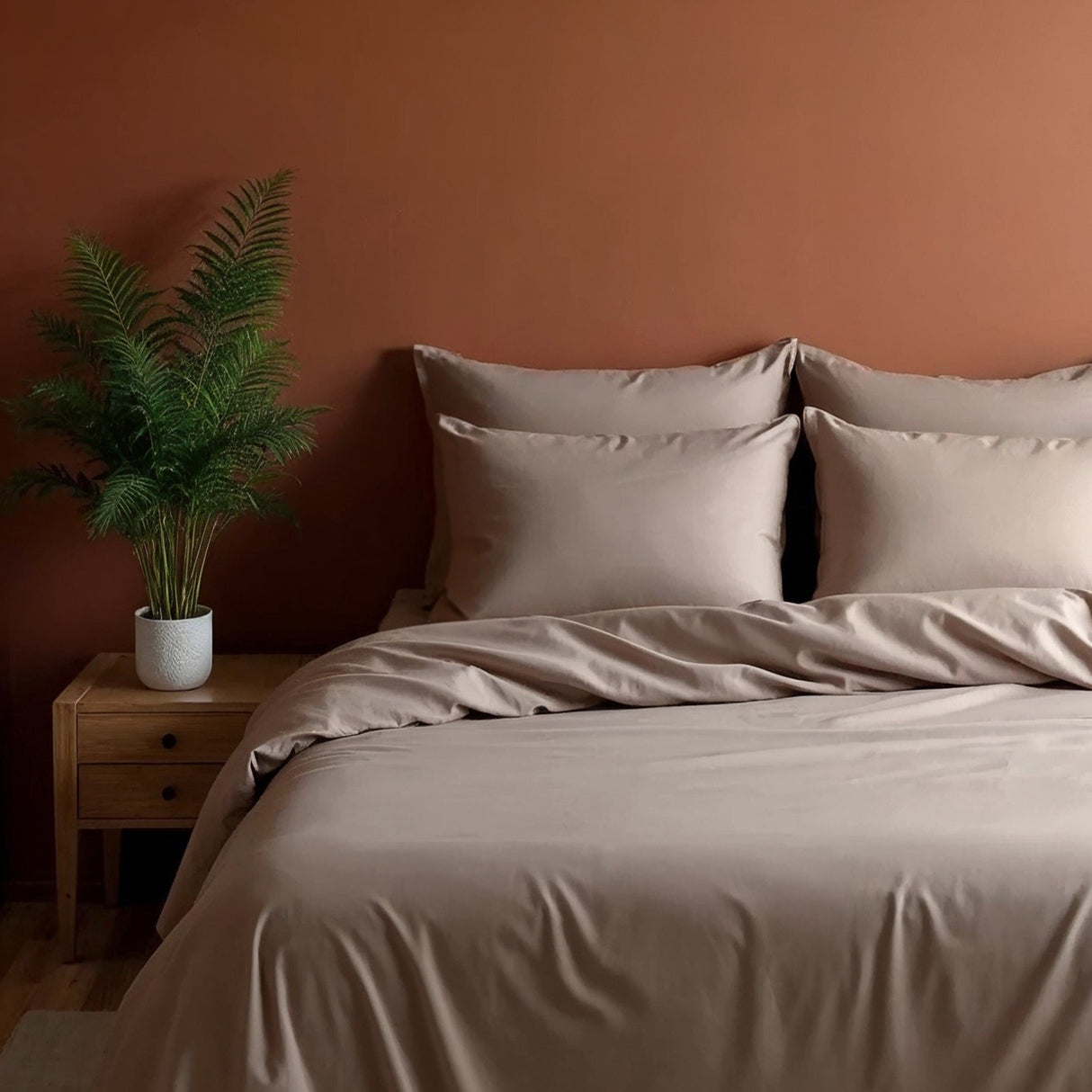 Royal Comfort Blended Bamboo Sheet Set Warm Grey