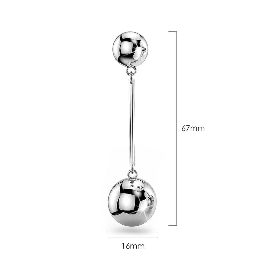 Bullion Gold Super Ball Dangle Earrings