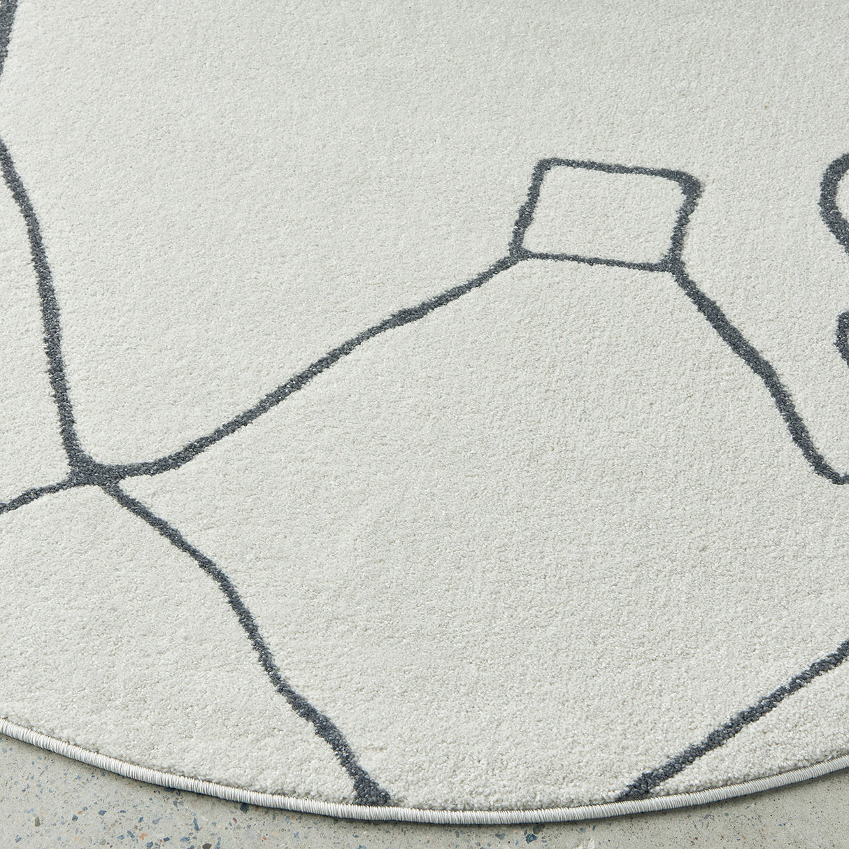 Paradise Amy Grey Round Rug
