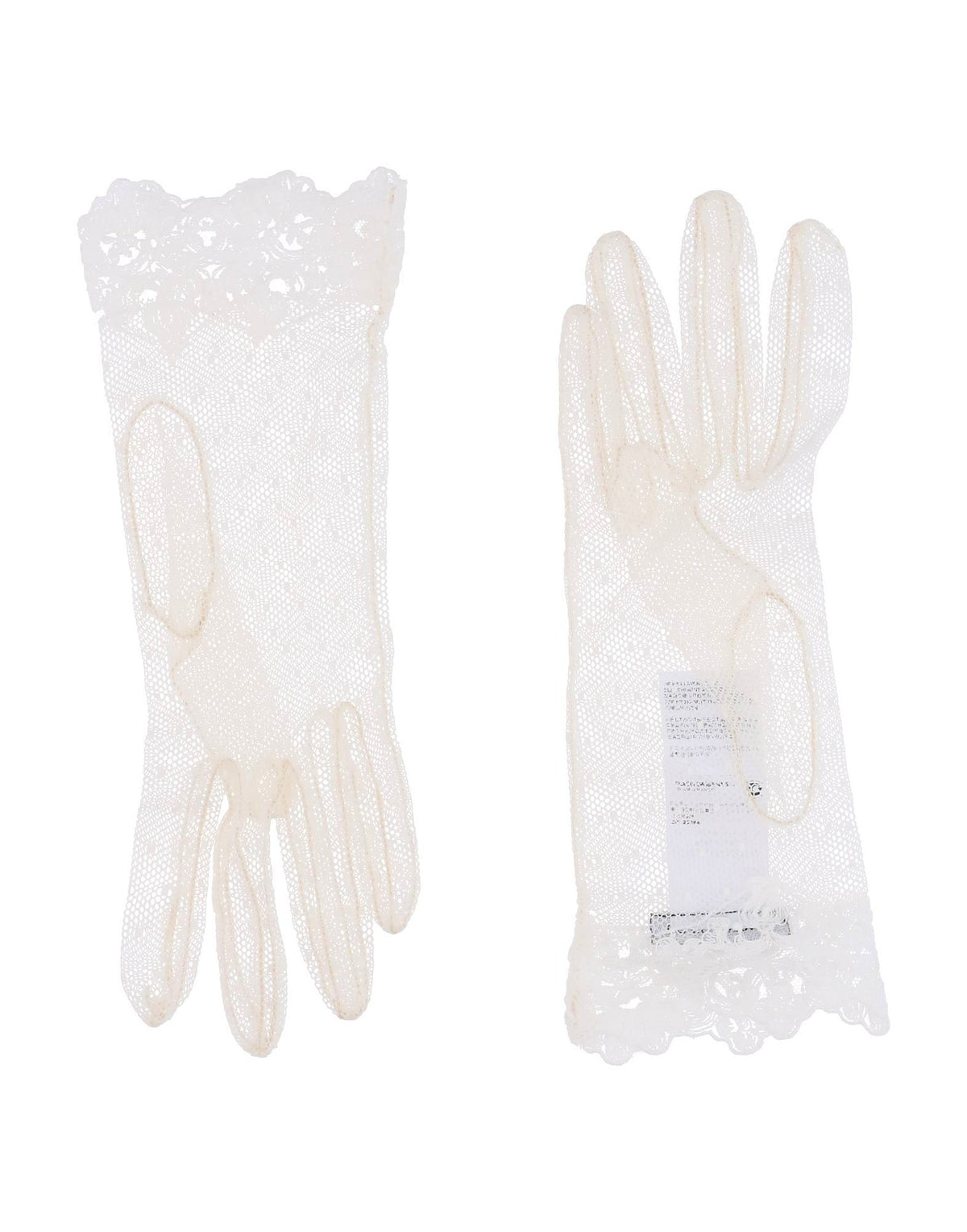 Dolce&Gabbana Womens Gloves - Ivory
