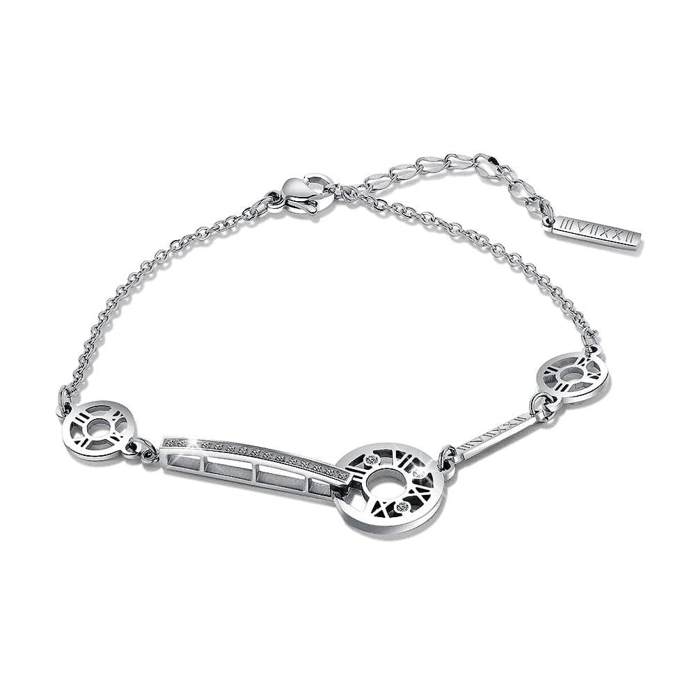 Bullion Gold Eunice Bracelet in White Gold