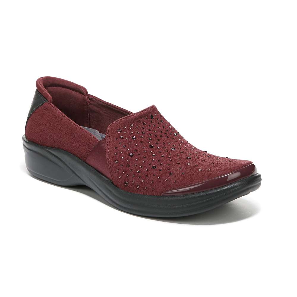 Bzees Poppyseed Slip-On - Windsor Red Rhinestone