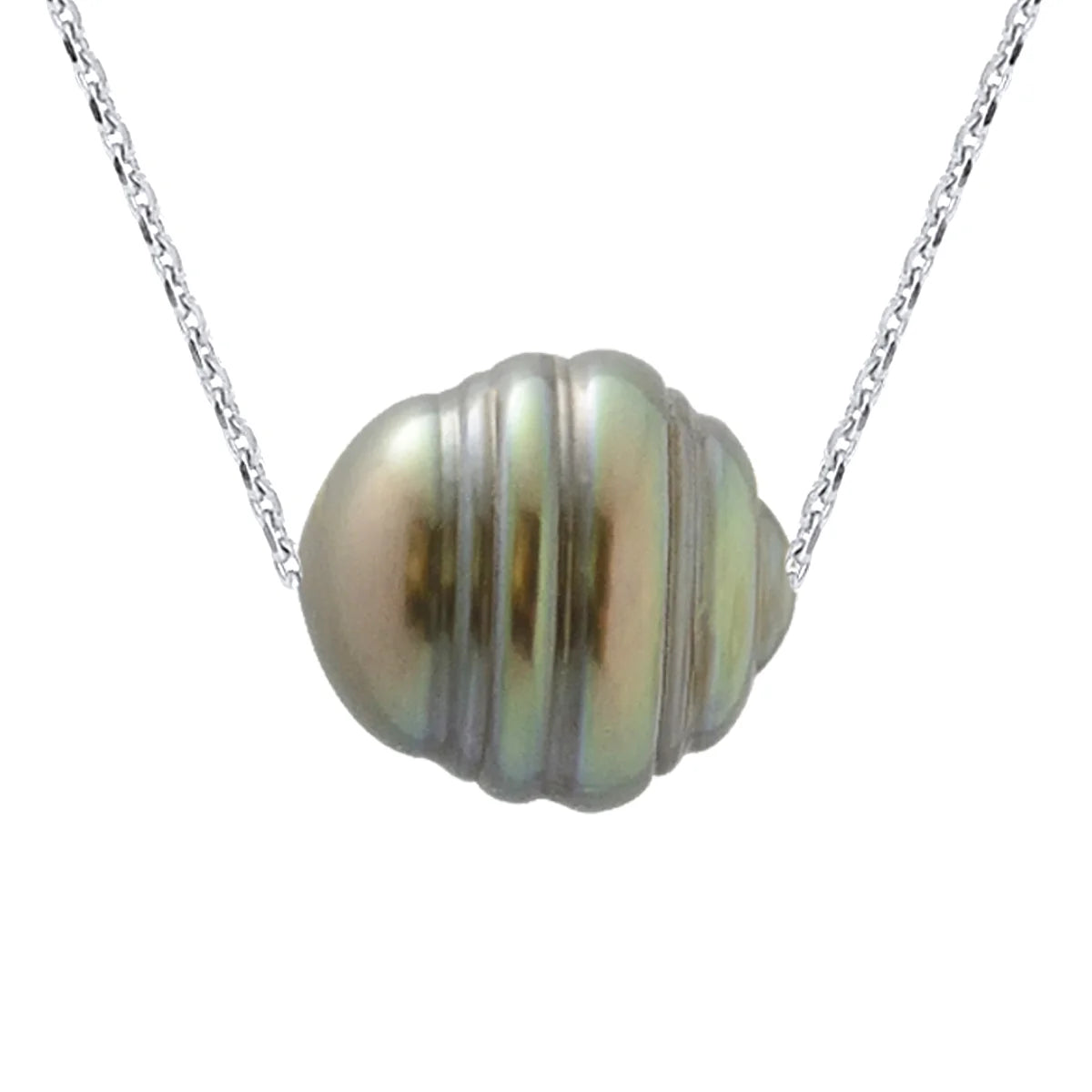 Necklace Prestige Tahitian Pearl White Gold 11-12mm
