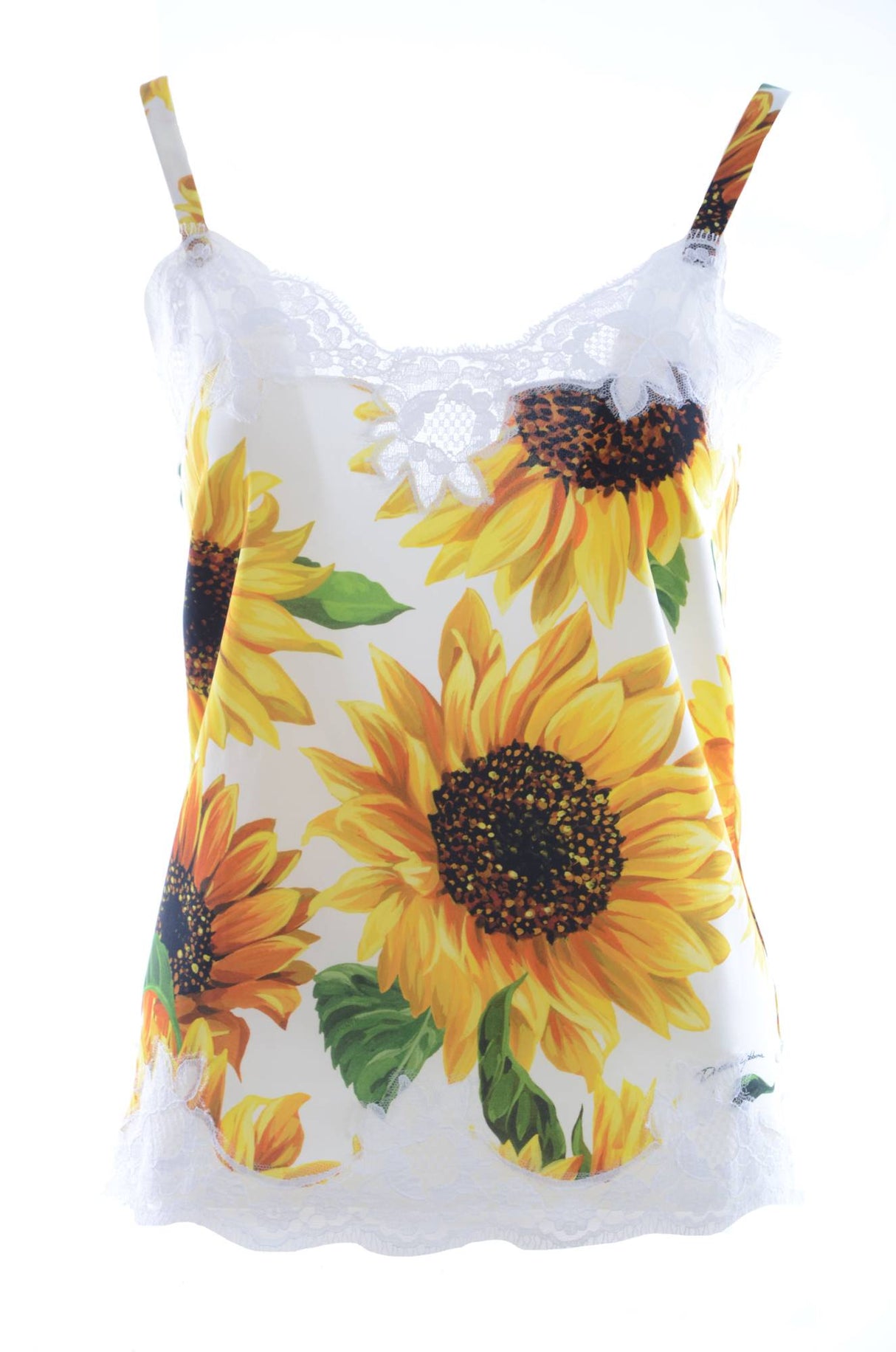 Dolce & Gabbana Women Sunflowers Laced Top