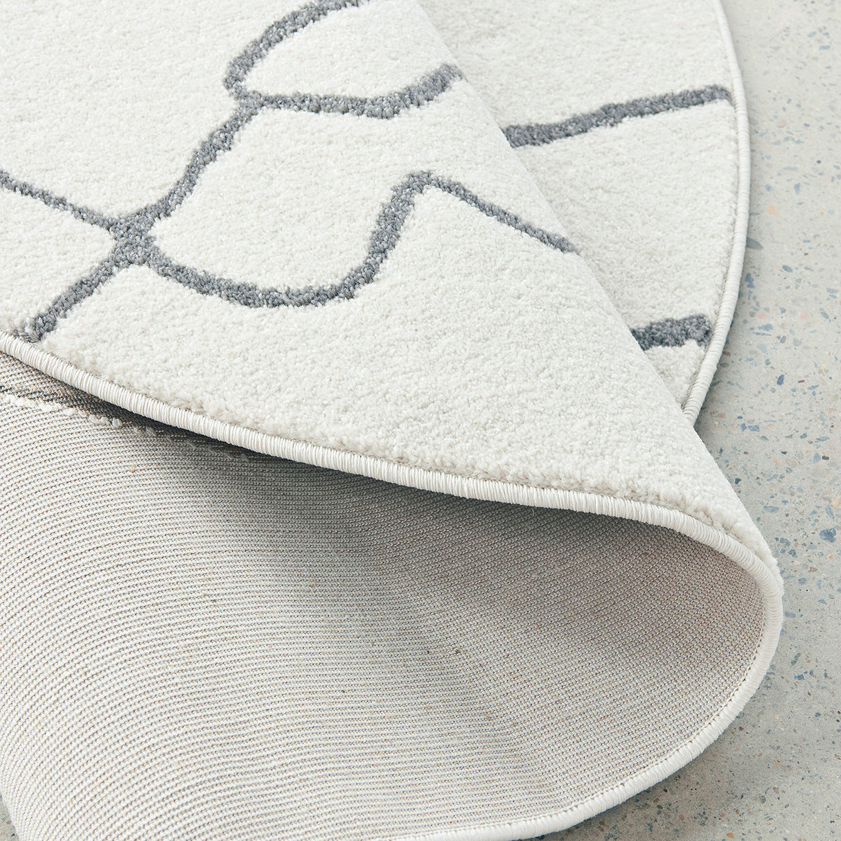 Paradise Amy Grey Round Rug