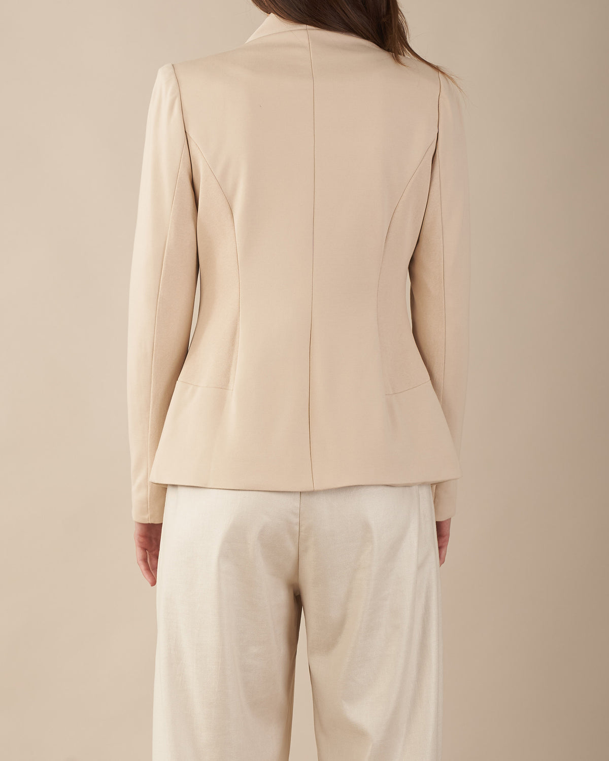 Amelius Nahla Panelled Blazer - Beige