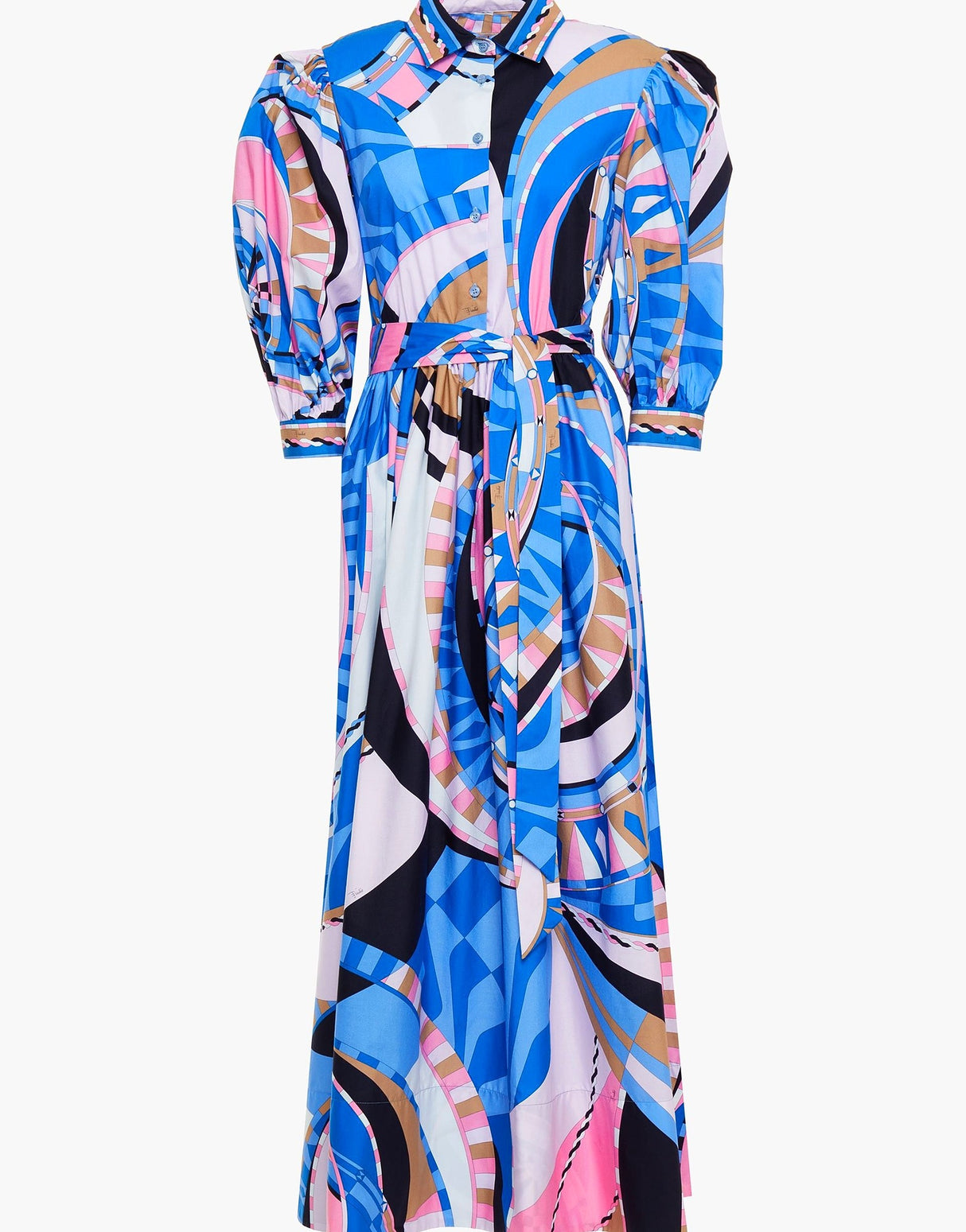 Pucci Womens Midi Dresses - Blue