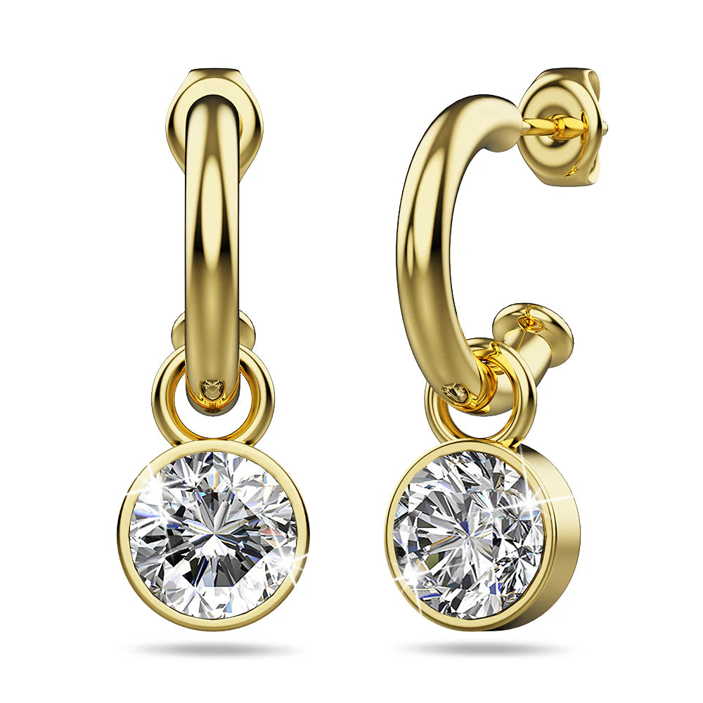 Krystal Couture Colette Earrings Embellished with Swarovski Crystals