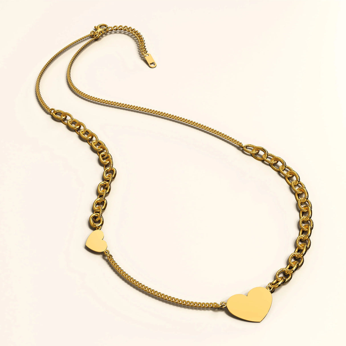 Bullion Gold Share Hearts in Gold Layered Steel Jewellery