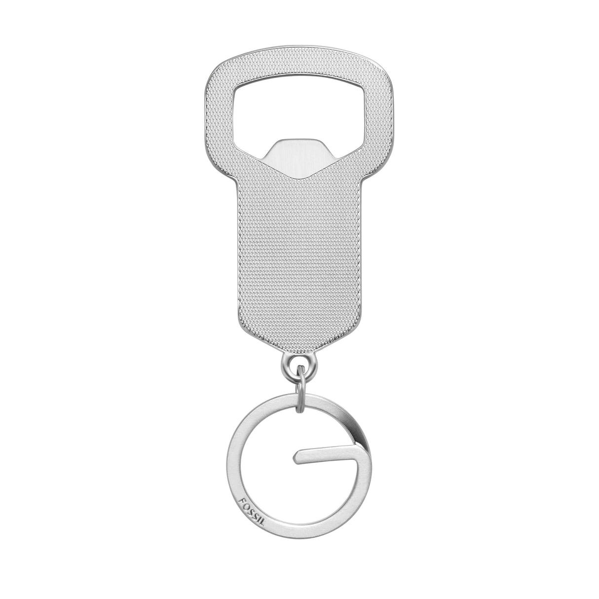 Fossil Hayes Silver Key Fob