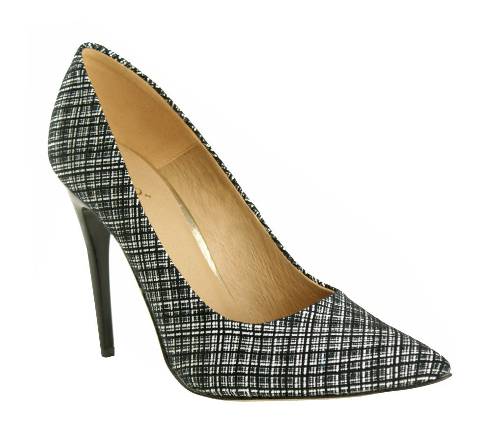 Bosccolo Womens Spike Heels - Black / White