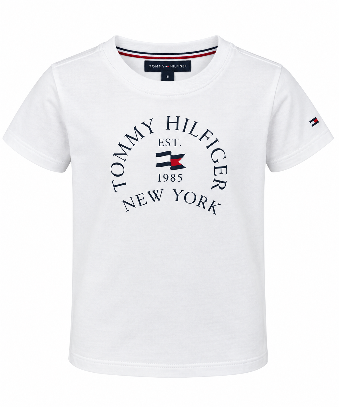 Tommy Hilfiger Boys Nautical Arch Tee - White