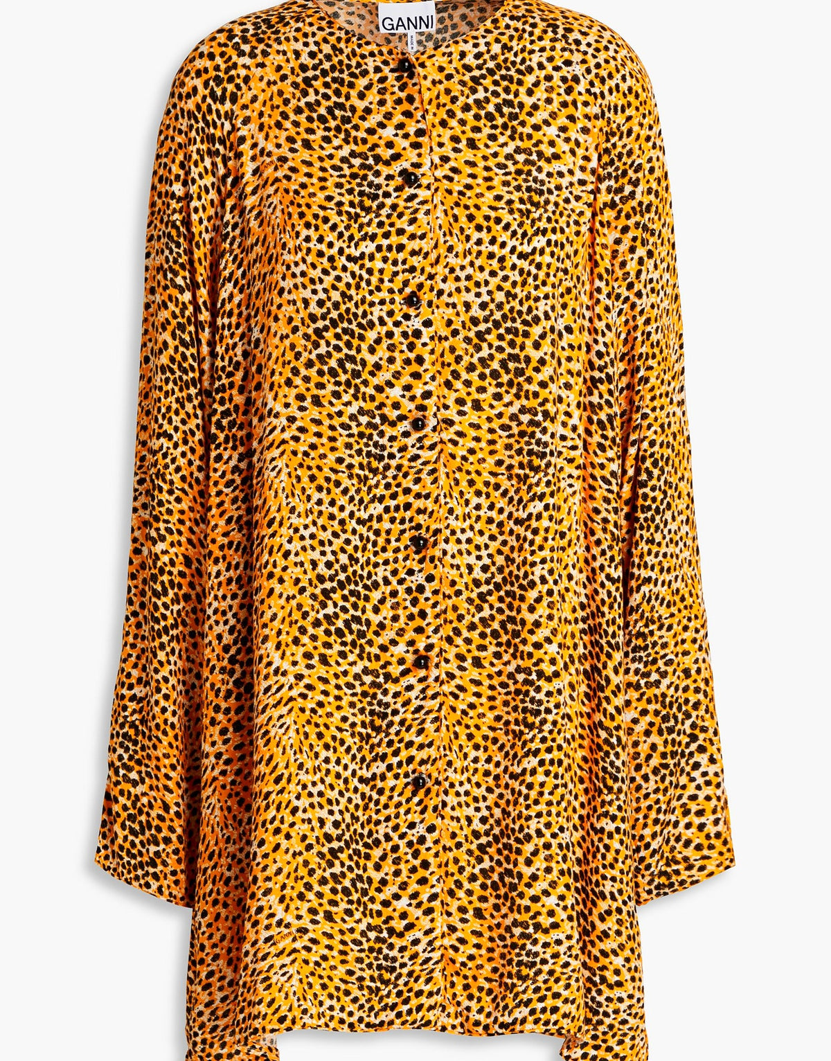 Ganni Womens Long Sleeved Top - Marigold