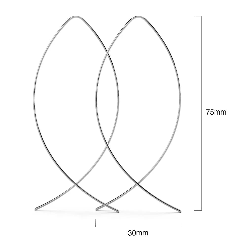 Fish Curved Threader Earrings
