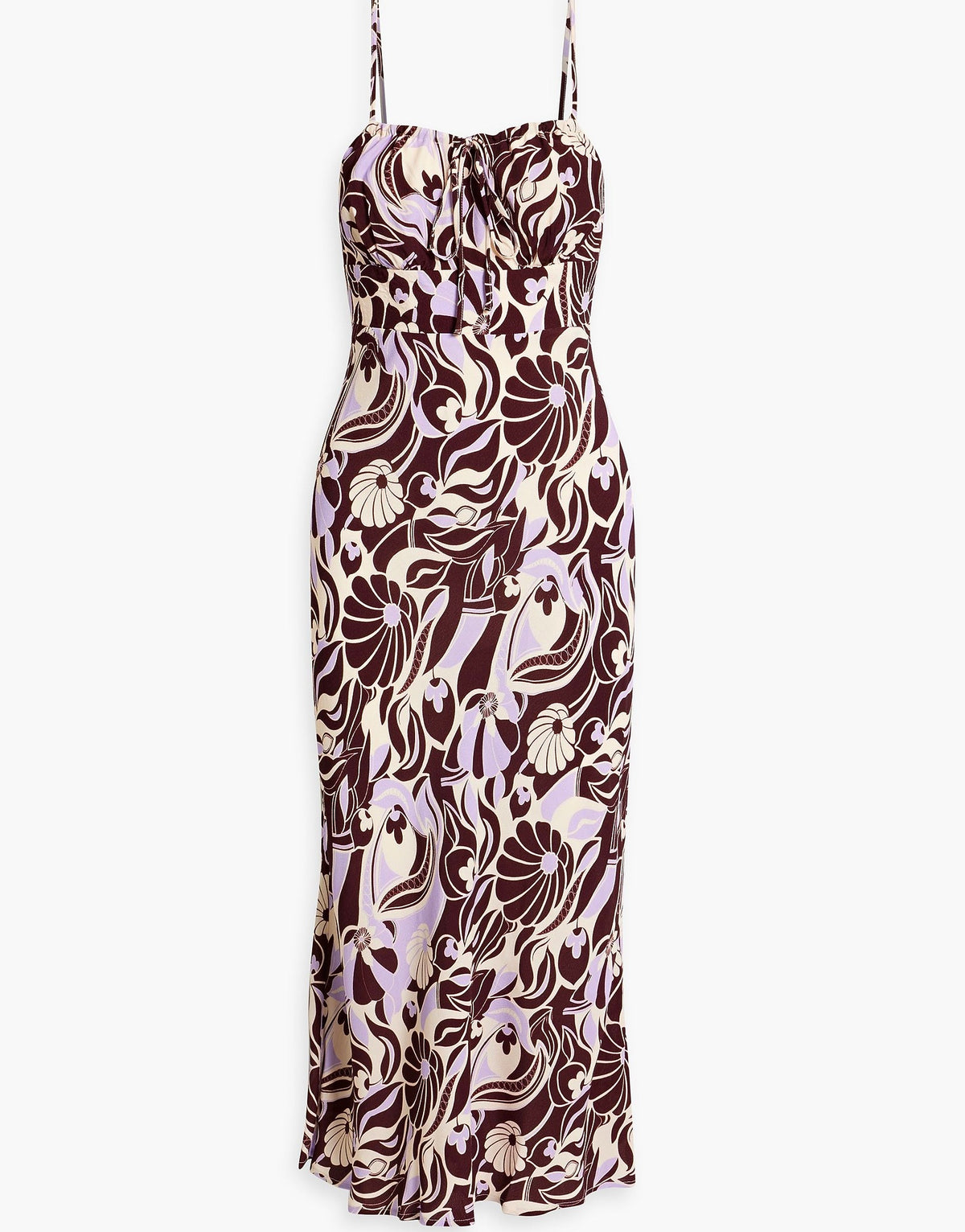 Rixo Womens Midi Dresses - Brown