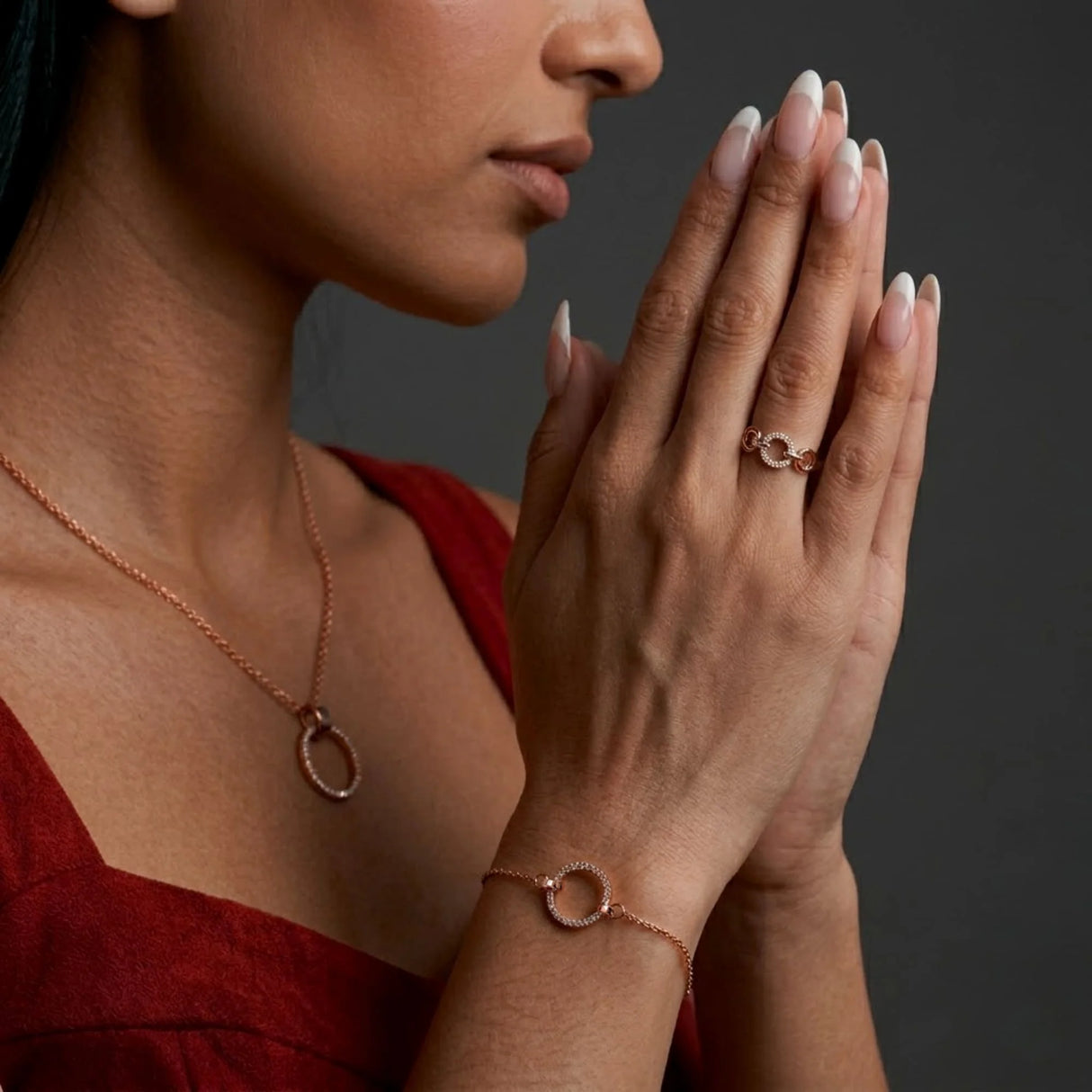 Krystal Couture Orbit of Beauty Bracelet Embellished with SWAROVSKI Crystal in Rose Gold