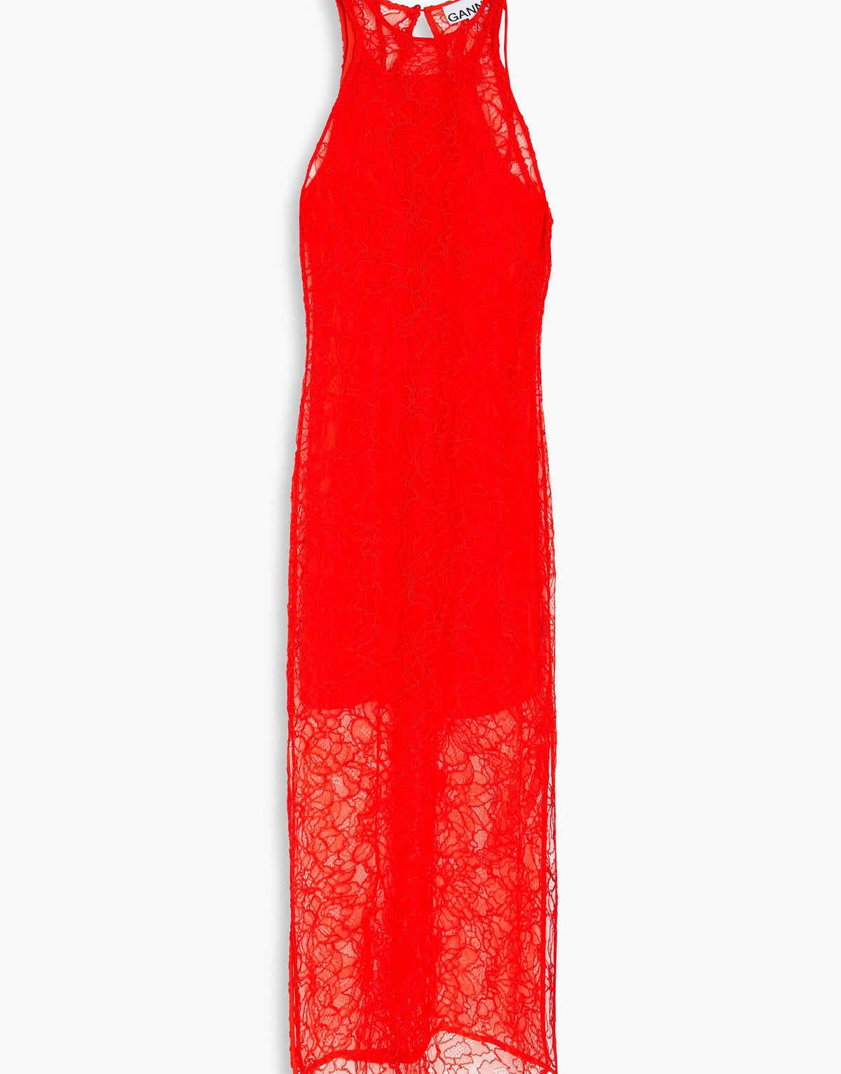 Ganni Womens Midi Dresses - Red