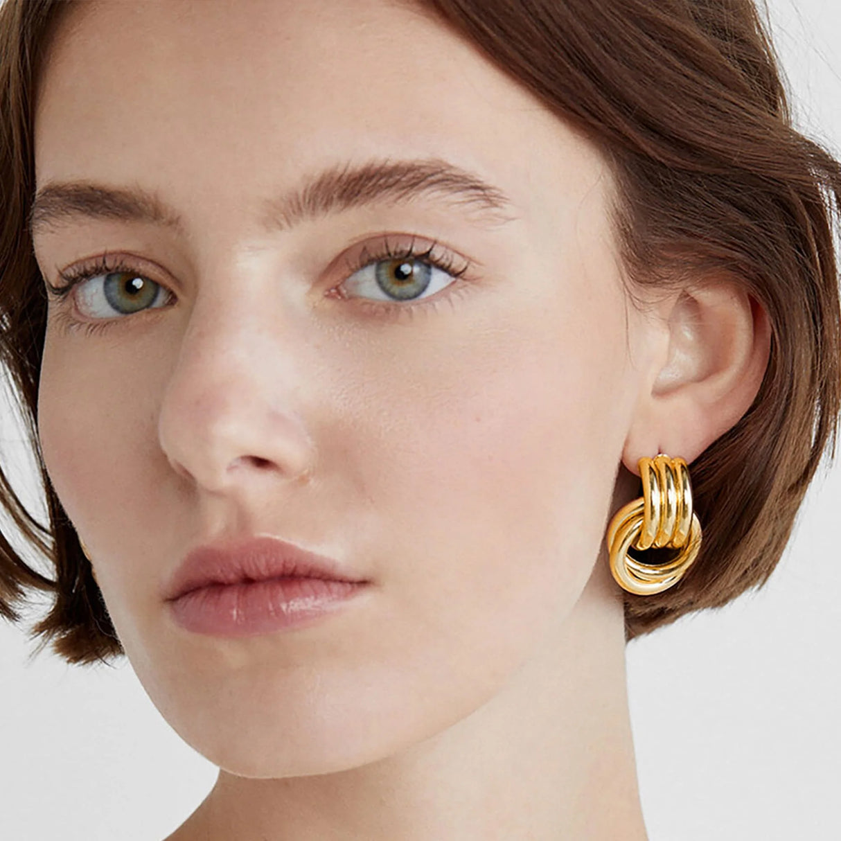 Bullion Gold Elara Gold Layered Stud Earrings