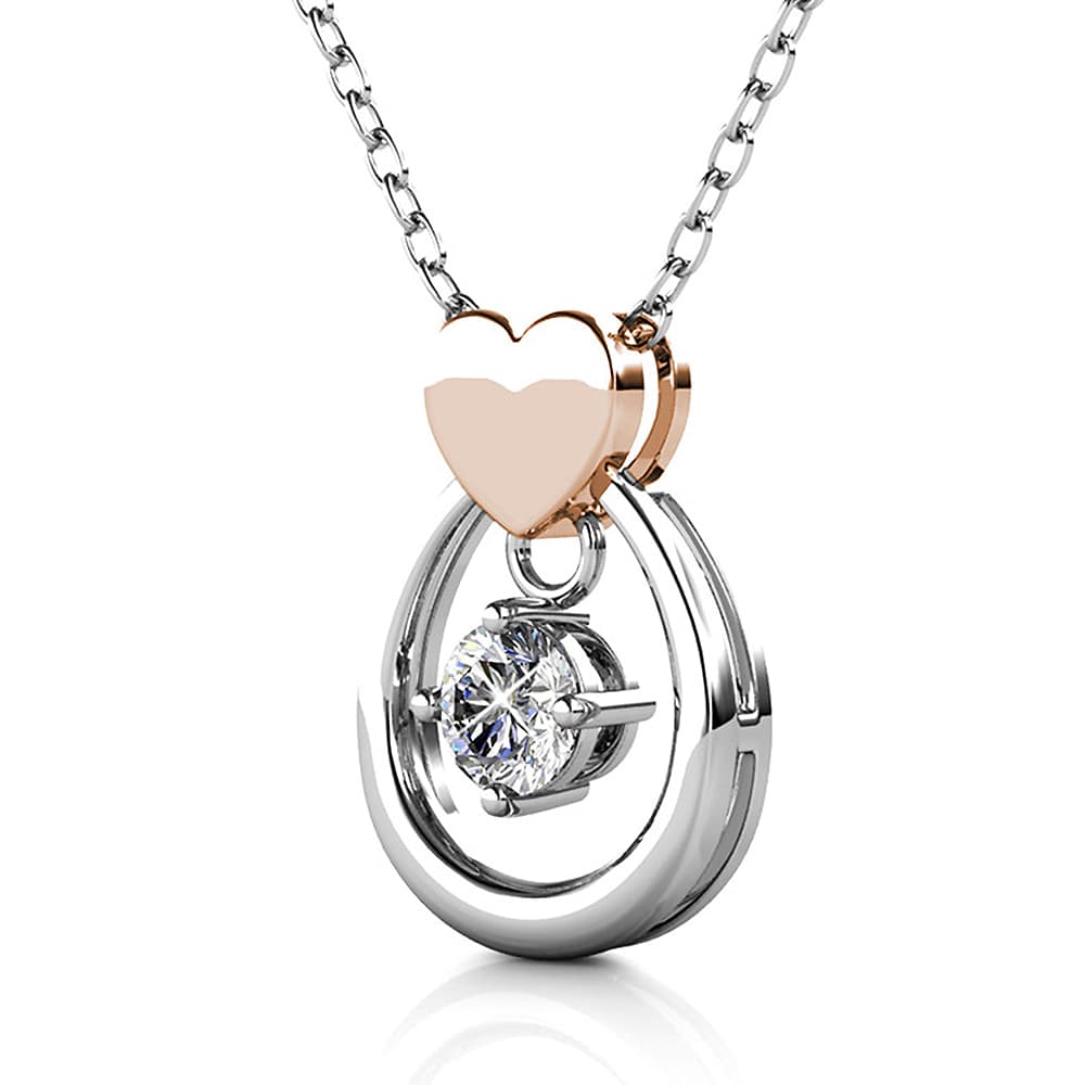 Krystal Couture Felina Love Necklace Embellished with SWAROVSKI Crystals